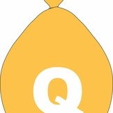 Balónek písmeno Q zlaté 
